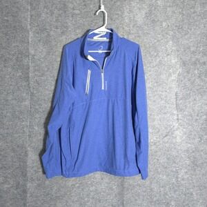 Zero Restriction Tour Series Pullover Mens XL Blue Quarter Zip Golf Stretch